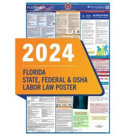 florida labor law poster state federal osha   single