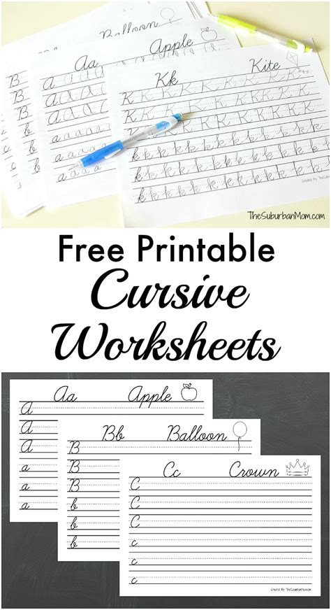 printable cursive worksheets writing prompts