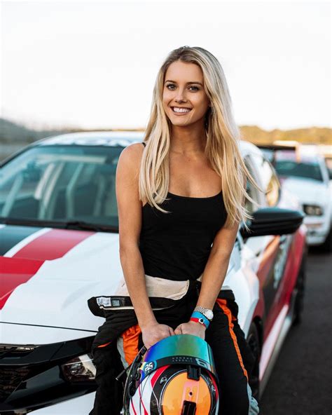 Racecar Driver And Model Lindsay Brewer Sports A Bright Yellow Bikini