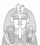 Tut Coloring King Drawing Tutankhamun Pharaoh Egyptian Mask Sarcophagus Pages Clipart Printable Tomb Kids Getdrawings Color Getcolorings Library Popular sketch template