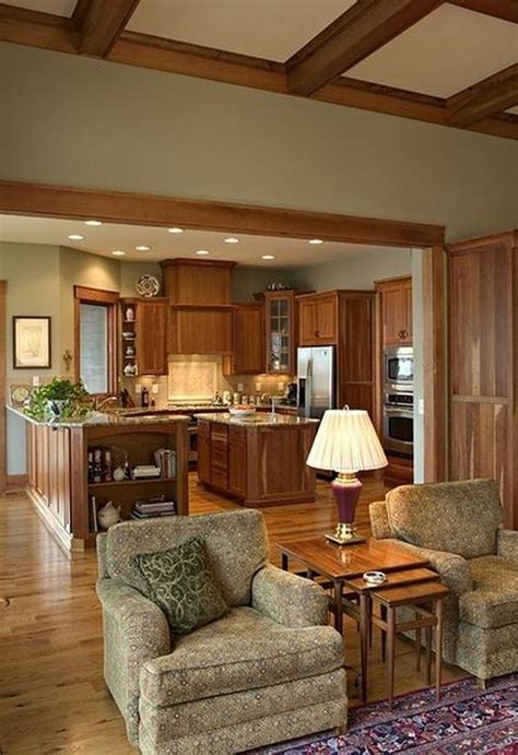 inspiring kitchen paint colors ideas  oak cabinet  living room paint family room design