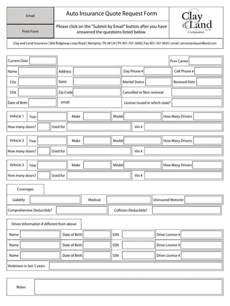 car insurance card template fillable financial report