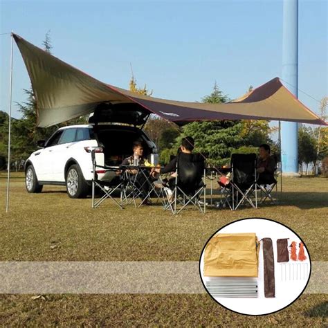 asewun camping tarp waterproof portable sun shelter shade beach tent tarp awning canopy