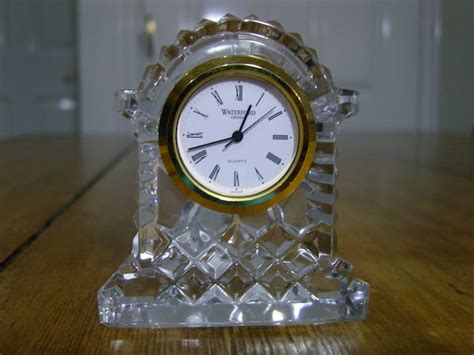 small waterford crystal clock