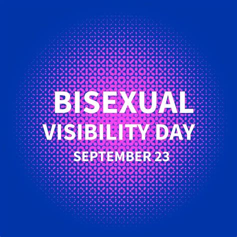 affiche de typographie de la journée de la bisexualité ou de la journée