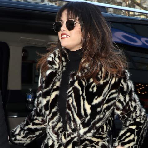 Selena Gomez’s Zebra Print Coat Is The New Hot Trend On