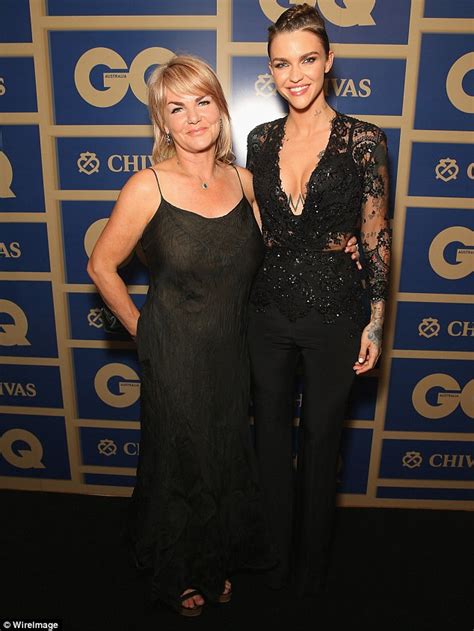 ruby rose takes mother katia and fiancée phoebe dahl to the gq awards