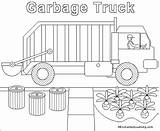 Garbage Truck Coloring Pages Paint Enchantedlearning Bin Color Kids Crafts Garbagetruck Vehicles Community La sketch template