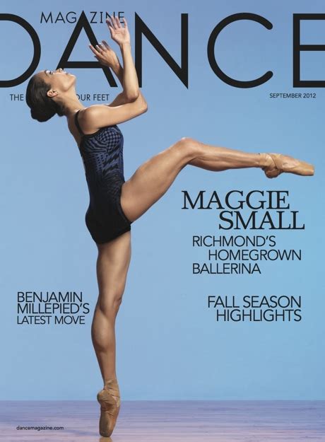 dance magazine cover features dancer   richmond ballet