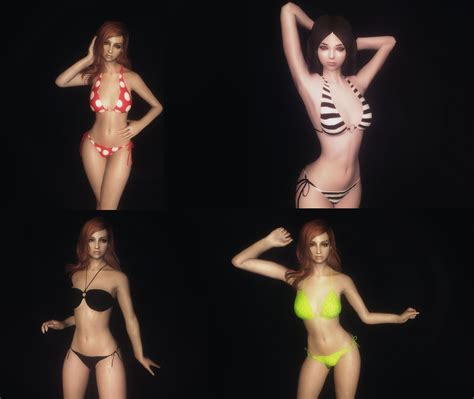 sexy swimsuit and bikinis for cbbe 服・ローブ skyrim mod