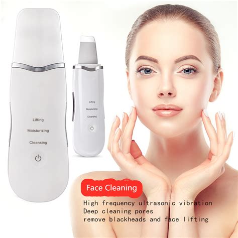 ultrasonic scrubber deep cleansing face scrubber facial cleansing