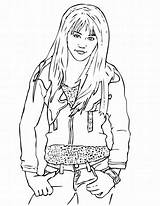 Hannah Montana Coloring Pages Printable Kids sketch template