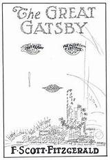 Gatsby Great Book Club Eyes Light Green sketch template