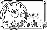 Coloring Schedule 3rd Grade Sign Center Pages Wecoloringpage sketch template