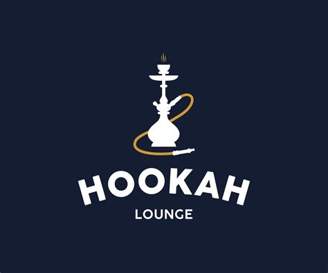 shisha bar logo hookah lounge logo template  vector art