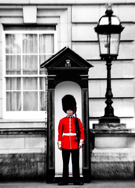 red soldier  black  white fine art photograph