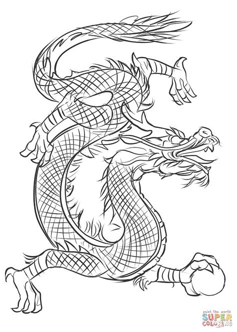 asian dragon coloring page free printable coloring pages