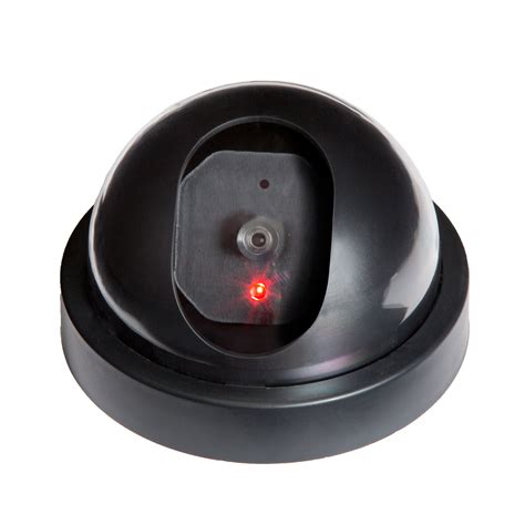 fake motion detector security dome camera  flashing red led light