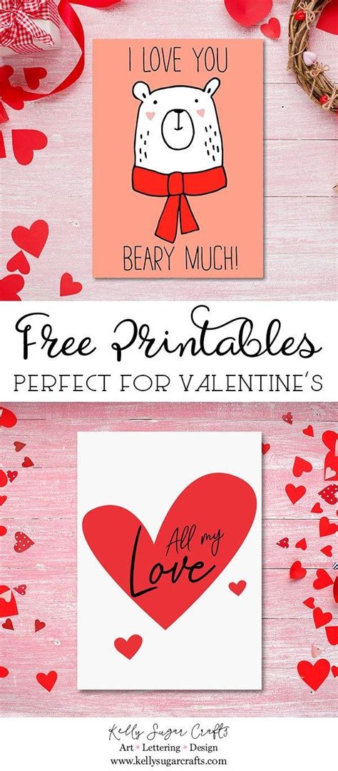 printable valentines day cards  students
