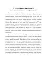 poverty   philippinesdoc poverty   philippines
