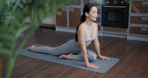 healthy asian yoga woman practicing stock footage sbv  storyblocks