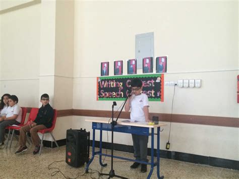 grade   students participate  speech contest soran international