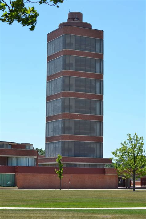 fileadministration building  research tower johnson wax headquarters racine wisconsin