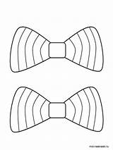 Coloring Pages Bows Printable Color sketch template