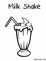 Milkshake Coloring Pages Kids Shake Milk Clipart Clip Drawing Getdrawings Drawings 86kb sketch template