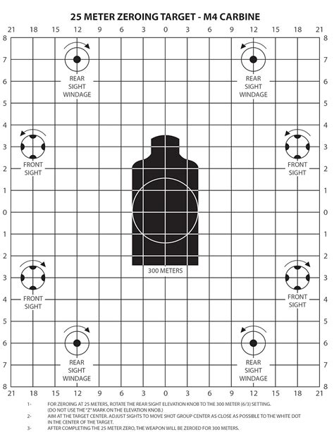 printable targets  sighting   rifle calendar june red pistol