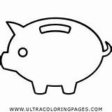 Piggy sketch template