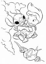 Stitch Lilo Coloring Pages Printable Disney Kids Color Print Dibujo Cartoon Coloriage Et Adult Characters Getdrawings Bestcoloringpagesforkids sketch template