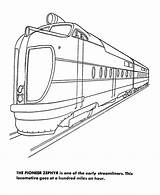 Train Streamlined Rail sketch template