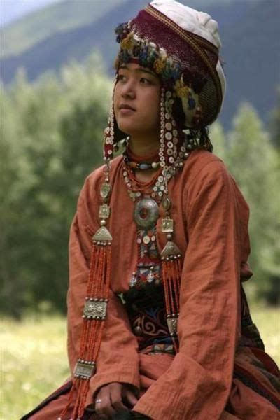 Nomads Kirghiz Girl In Traditional Costumekirghistan
