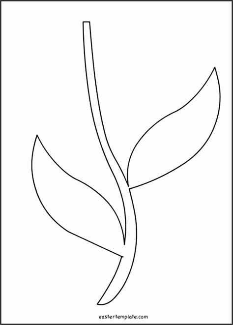 printable stem  leaf template printable templates