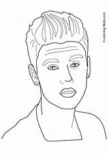 Bieber Justin Coloriage sketch template