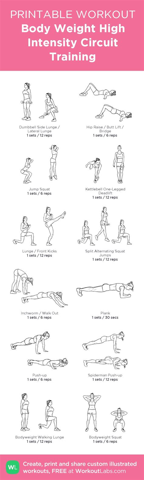 circuit training ideas  pinterest full body circuit workout  home workouts