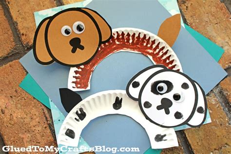 paper plate dog craft idea