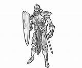 Knight Coloring Pages Ability Armor Printable Another sketch template