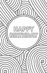 Birthday Printable Cards Card Coloring Print Template Happy Paper Pages Folding Boys Templates Greeting Printables Kids Adults Dad Trail Diy sketch template