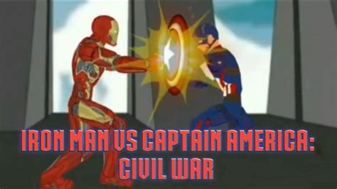 Железный человек против Капитана Америки Iron Man Vs