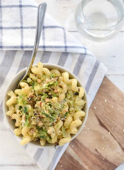 Brussels Sprouts And Brown Butter Pasta Delish Knowledge