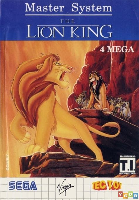 lion king vgdb video game data base