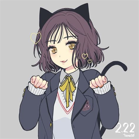 catgirl with fang [original] cutelittlefangs