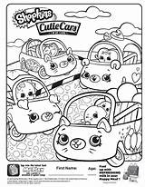 Coloring Shopkins Cars Cutie Meal Happy Mcdonalds Sheets Sheet Mcdonald Time Toys January Activity Kid sketch template