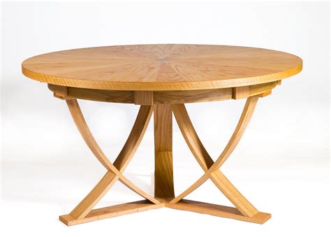 circular extending dining table shane tubrid furniture  design