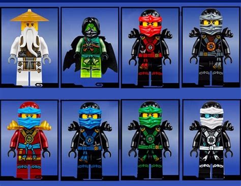 Ninjago Cole Jay Kai Lloyd Morro Nya Sensei Wu Zane Lego R 1 500