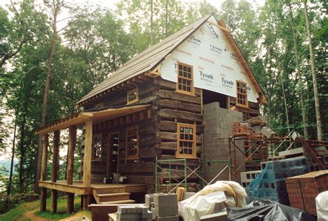 owner built log cabin handmade houses  noah bradley