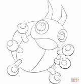 Coloring Ledyba Pokemon Pages Drawing sketch template