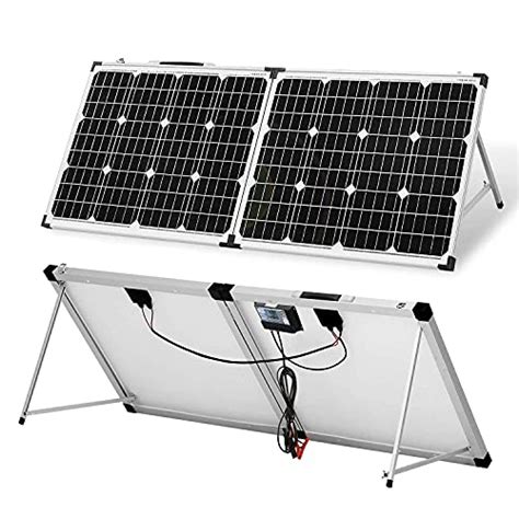 dokio foldable portable solar panel  watt  volt monocrystalline